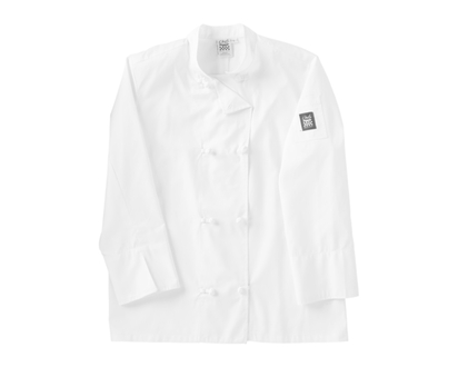 Chef Coat with Large Knotted Buttons - 1.0 EA