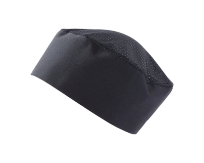 Pillbox Chef Hat, Medium, Black - 1.0 EA