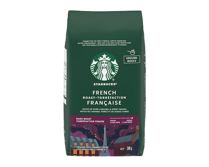 Starbucks French Roast Dark Roast Ground Coffee - 340 G