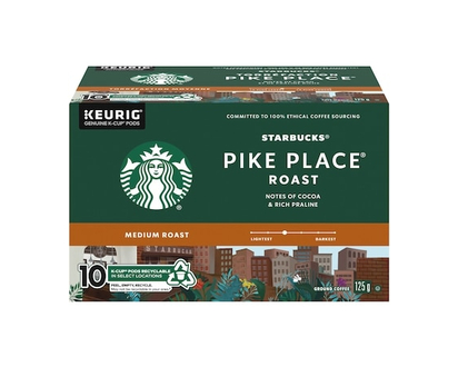 Starbucks Torréfaction Pike Place K-Cup capsules - 10 CHA