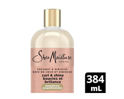 Shea Moisture Curl and Shine Shampoo Coconut & Hibiscus with Silk Protein & Neem Oil - 384.0 ML
