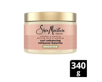 Shea Moisture Deep Conditioning Curl Enhancing Smoothie hair repair for thick, curly Hair Coconut & Hibiscus with Silk Protein & Neem Oil 340 g - 340