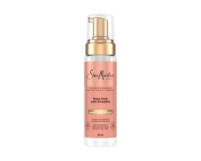 Shea Moisture Mousse Rehausse-Boucles sans frisottis pour cheveux bouclés Noix de Coco et Hibiscus avec protéine de soie et huile de margousier - 222