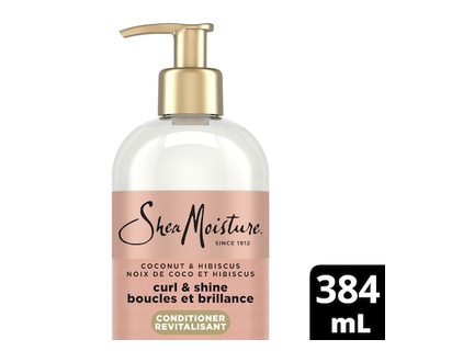 Shea Moisture Curl & Shine Conditioner Coconut & Hibiscus with Silk Protein & Neem Oil - 384.0 ML