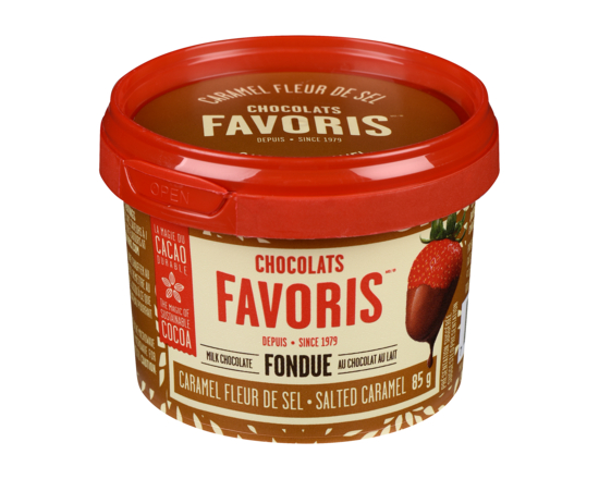 Chocolats Favoris Fondue au chocolat au lait caramel fleur de sel - 85.0 G