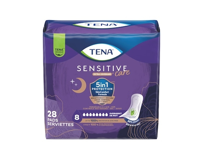 Tena Serviettes d’incontinence de nuit TENA Sensitive Care Extra Coverage - 28 CHA