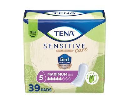 Tena Serviettes d'incontinence TENA Sensitive Care Extra Coverage, absorption maximale, longues - 39 CHA