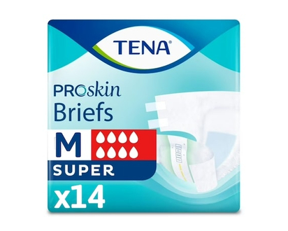 Tena ProSkin Unisex Incontinence Briefs, Medium, 14 Count - 14.0 EA