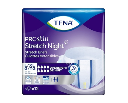 Tena Culottes de nuit ajustables extensibles PROskin, G/TG, 12 unités - 12 CHA