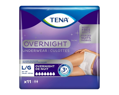 Tena Culottes pour incontinence TENA, absorption de nuit, Grand - 11 CHA