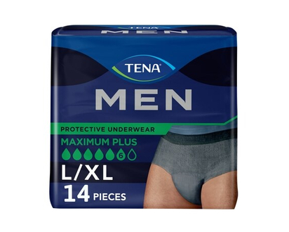Tena Men Protective Incontinence Underwear, Large/XLarge - 14 EA
