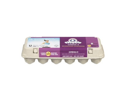 Maritime Eggs, Large White Large Size Omega 3 - 12.0 EA