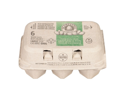 Nutri-Egg Free Run Hens Large White Eggs - 6.0 EA