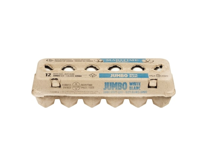 Maritime White Eggs, Jumbo - 12.0 EA