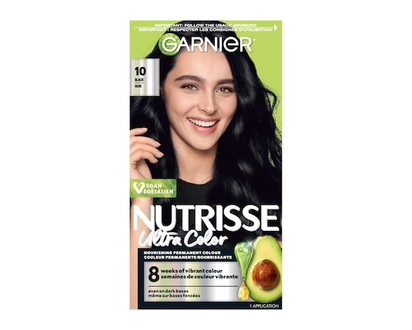 Garnier Nutrisse Ultra Color Coloration Permanente, Noir 10 - 1.0 EA