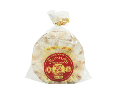 Hannas Large White Pita Bread - 1.0 EA