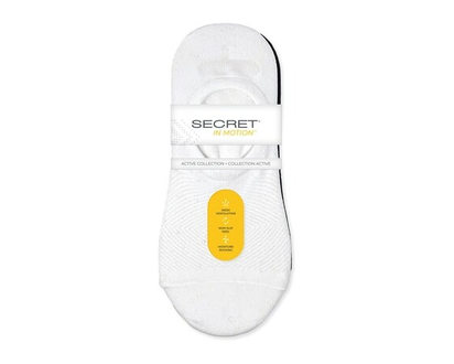 Secret Collection InMotion™ Doublures coupe basse maille diamant - TAILLE UNIQUE - 1 CHA