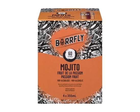 Barrfly Boisson pétillante aromatisée de style mojito fruit de la passion - 355.0 ML