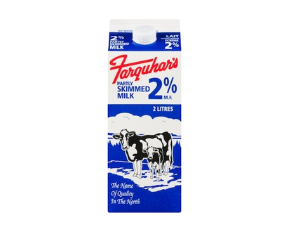 Farquhar Partly Skimmed Milk 2% M.F. - 2.0 L