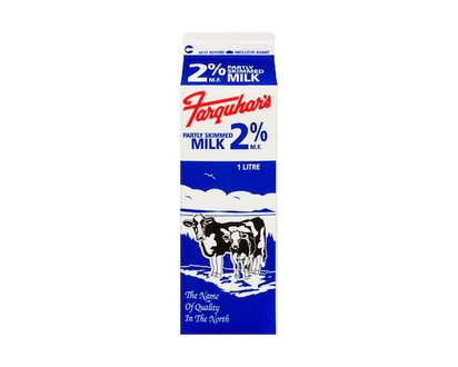 Farquhar Partly Skimmed Milk 2% M.F. - 1.0 L