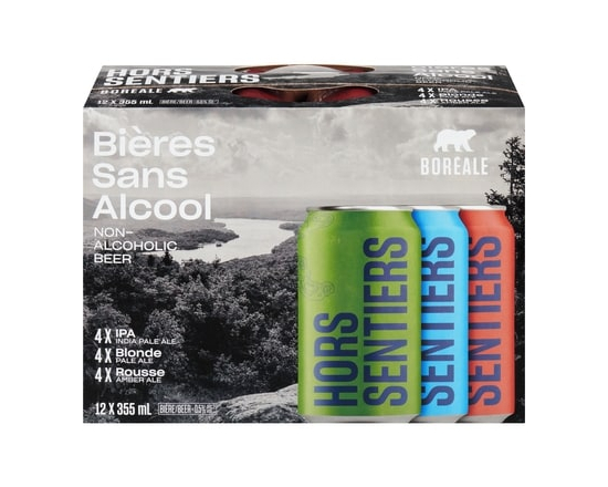 Boréale Hors sentiers bières sans alcool - 355.0 ML