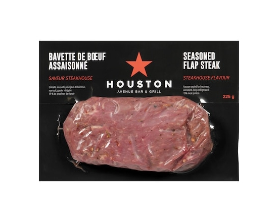 Houston Avenue Bar & Grill Bavette de bœuf assaisonnée saveur steakhouse - 225.0 G
