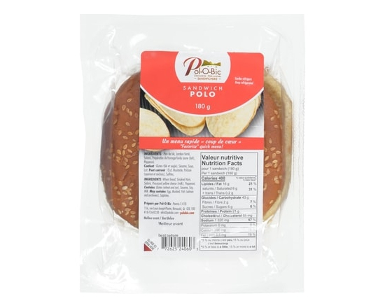 Charcuterie Parisienne Polo Bic Sandw Viande Fromage - 185.0 G