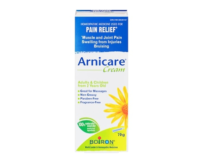 Boiron Arnicare Cream For Muscle And Joint Pain, Swelling From Injuries And Bruising. - 70.0 G