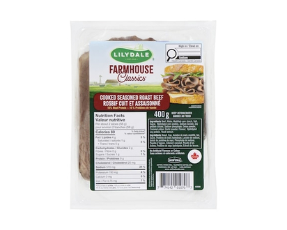 Lilydale Cooked Seasoned Roast Beef - 400.0 G