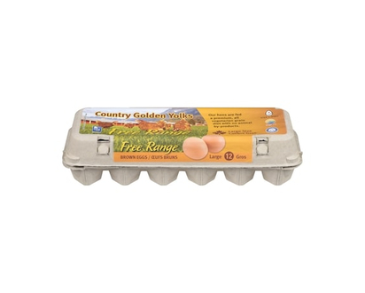 Country Golden Yolks Country Golden Yolk Large Free Range Eggs - 12.0 EA