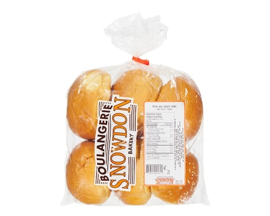 Snowdon Bakery Pain aux oeufs rond - 480.0 G
