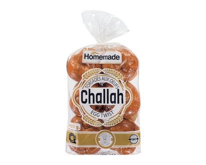 Homemade Kosher Mini rolls challah torsades aux oeufs - 480.0 G