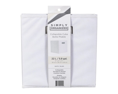 22 L White Collapsible Cube - 1.0 EA