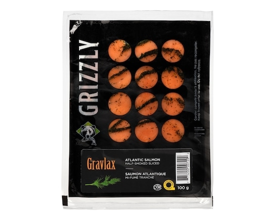 Atlantic Salmon Half-Smoked Sliced Gravlax - 100.0 G