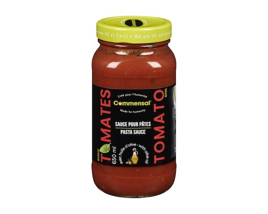 Commensal Sauce pour pâtes basilic tomates - 650.0 ML