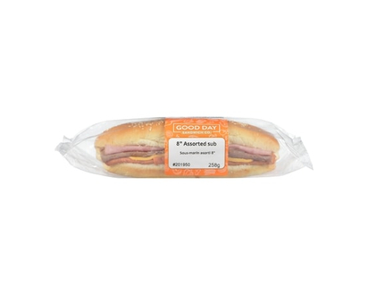 Good Day Sandwich Co. 8-inch Assorted Sub - 258.0 G