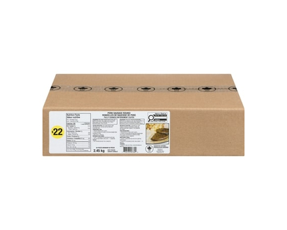 Rondelles de saucisse de porc (caisse) - 2.4 KG