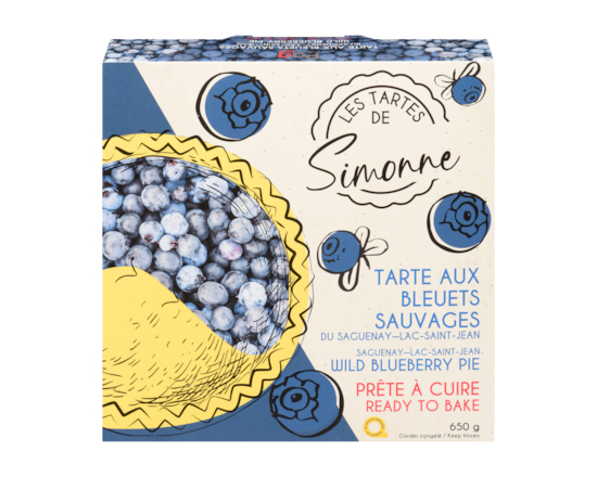 Tarte Aux Bleuets Sauvages Du Saguenay-Lac-Saint-Jean - 650.0 G