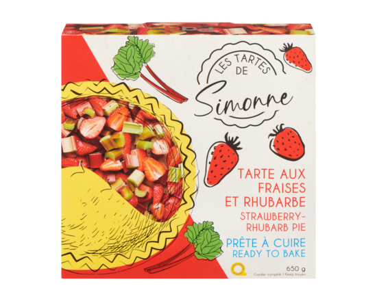 Tarte aux fraises et rhubarbe - 650.0 G