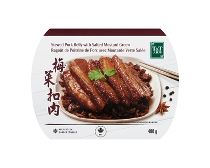 T&T Frozen Pork Belly with Salted Mustard - 400.0 G