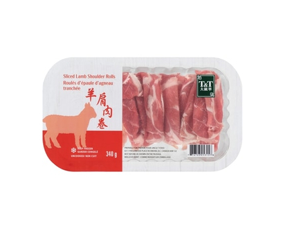T&T Sliced Lamb Shoulder Rolls - 340.0 G