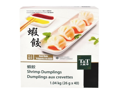 T&T Dumplings aux crevettes - 1.04 KG