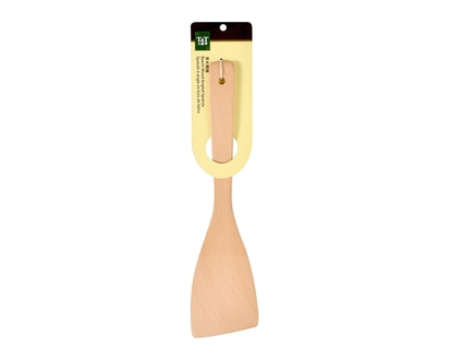 Beech Wood Angled Spatula - 1.0 EA