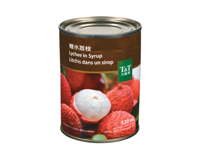 T&T Lychee in Syrup - 520.0 ML