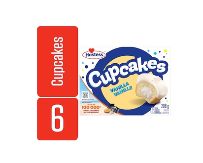 Hostess Vanilla Cupcakes - 206.0 G