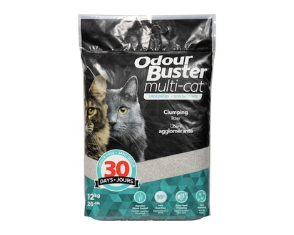 Odour Buster Litter Multi-Cat Unscented - 12.0 KG