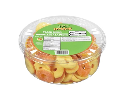 Jus' Better Peach Rings - 550.0 G