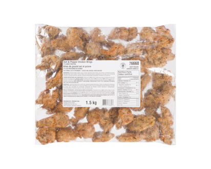 Salt and Pepper Chicken Wings - 1.512 KG