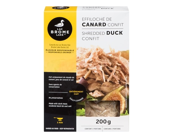 Canards du Lac Brome Effiloché de canard confit - 200.0 G