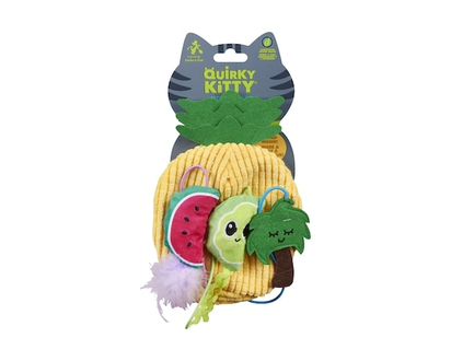 QUIRKY KITTY Jouet de poignée de porte pour chat titilleur tropical - 1.0 EA